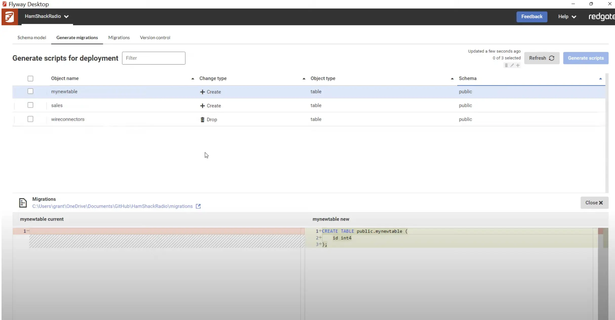 flyway-sync-schema