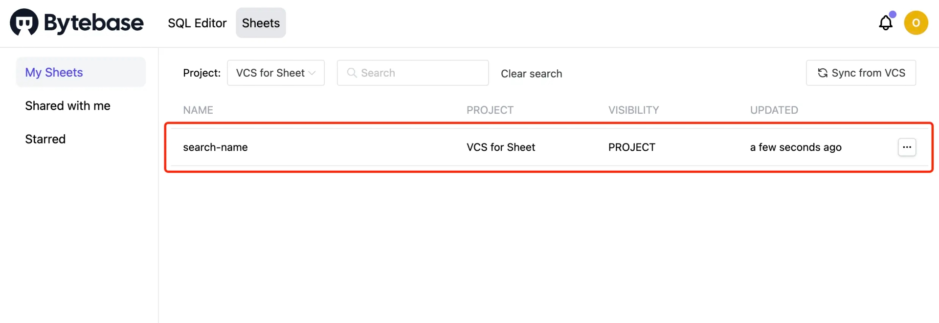 Succeed sync sheet